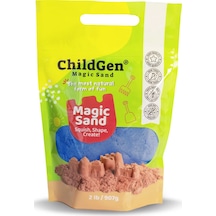 Childgen Doğal Kinetik Kum Refill Paket 907gr - Mavi Mavi