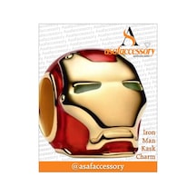 İron Man Kask Charm Gümüş