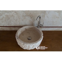 Eskitme Traverten Dışı Patlatma Lavabo