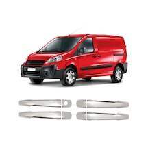 Fiat Scudo Uyumlu 2007-2016 Krom Kapı Kolu 4 Kapı Paslanmaz Çelik