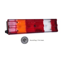 Stop Lambası 6-Fonksiyon Kanallı 52 Cm Plakalı Yan Soket Sol N11.7300