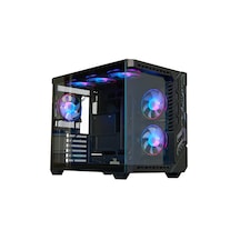 Coldpower Seawave 7x ARGB Sessiz Fan 750 W 80+ Temper Camlı Bilgisayar Kasası