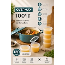 100 Adet 120 Ml Sızdırmaz Kapaklı Saklama Kabı Mini Saklama Kabı, Buzluk Kabı, Sosluk, Et & Kemik Suyu Kabı 100 Adet - 865787108 100 Adet