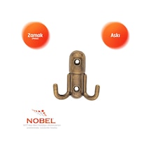 Roket Askı, Metal Vestiyer Askısı, 37 Gr, Dolap Ve Duvar Askılığı, Anti K Sari Vidalı