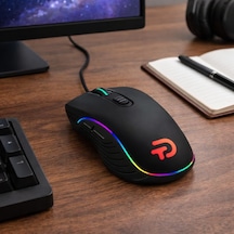 Gaming Mouse Usb Kablolu Rgb Aydınlatmalı 7200 Dpı Ayarlanabilir 7 Tuş Pmwa725 Sensör 125hz/1000hz Report Rate Ergonomik Tasarım 20g Hızlanma Windows Uyumlu Oyuncu Mouse G303