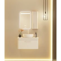 Hilton Banyo Dolabı - Monza 80 Cm - Beyaz Diğer