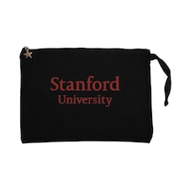 Stanford University Red Siyah Clutch Astarlı Cüzdan / El Çantası Siyah