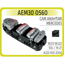 Cam Acma Salterı On Sol Perdelı. Beyaz Isık. Siyah 9051 Mercedes S - Class W222