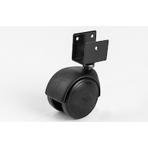Mobilya Tekeri Döner Plastik H63Mm Geçme 30Mm