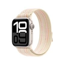 Kilifone - Apple Uyumlu  Watch 38mm - Kordon Hasır Kordon Strap Kayış - Krd-91 - Starlight-pembe - T29379
