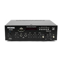 Rose Fr-9301 80 Watt 2 Zone Trafolu Mağaza Anfisi Ekolu 2 Mikrofon Girişli Mp3, Bluetooth, Sd Kart, Kumandalı
