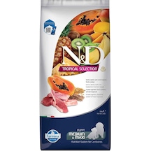 N&D Tropical Selection Düşük Tahıllı Kuzu Etli Tropikal Meyveli Orta Büyük Irk Yavru Köpek Maması 10 KG