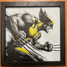 Wolverine 3d Baskı Tablo Çerceve