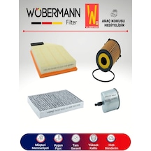 Wöbermann Volvo S80 1.6 D2 Filtre Bakım Seti 2012-2015 4'lü Karbonlu