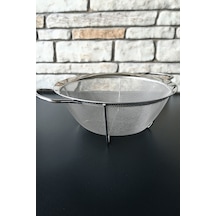 Paslanmaz Çelik Takviyeli Süzgeç - Sepet- Makarna Süzgeci-25 Cm Gümüş