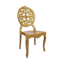 Luna Diva Sandalye C Modeli 2 Adet Gold Altın