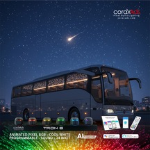 Otobüs Ambiyans Aydınlatma Fiber Optik Yıldız Tavan Seti - Mini Çok Renkli