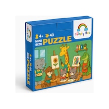Sanat Sınıfı Mini Puzzle 40 Parça 3-7 Yaş Eğitici Çocuk Puzzle Yapboz