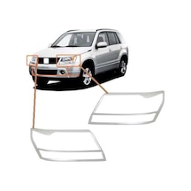 Suzuki Grand Vitara 2007 2012 Ön Far Kaplama Abs Krom