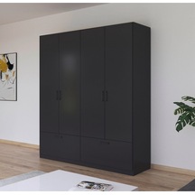 Alev Giyinme Dolabı - Çok Amaçlı Dolap - Gardırop 180 Cm-4 Kapaklı-2 Çekmeceli