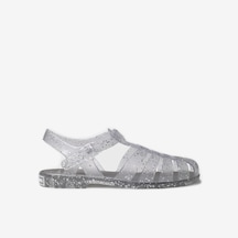 Cristal Sandalet Kadın Cala Toni Pons Waterproof Jelly Sandals Wıth Glıtter Gri