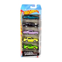 Hw 5 Lı Araba Setı Fast & Furıous Jbj80 Çok Renkli