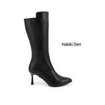Gönderir Gönderi R Kadın Siyah Fermuarlı Sivri Burun Hakiki Deri Çizme Gkzc13452535