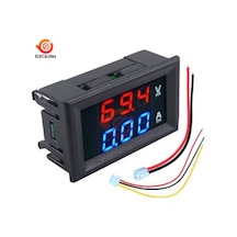 100v 3bit Kırmızı Mavi-m4430 Dc 100v 200v 500v 10a Elektronik Dijital Voltmetre Ampermetre 0.2 Kablo Bulucu & Test Cihazı 43850206