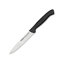 38049 Ecco Tırtıklı Sebze, Et, Biftek Steak Bıçağı 12 Cm - Siyah Çok Renkli