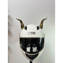 Motor & Motosiklet Bükülmüş Gold Boynuz Kask Dış Aksesuarı Diğer