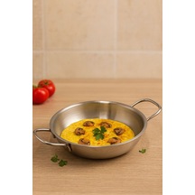 Gülsan Jasmin Serisi 18 Cm Çelik Sahan 18/10 Paslanmaz Çelik, Parlak Yüzey Vizon