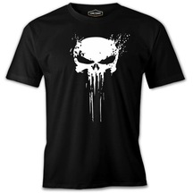 Punisher Skull Invisible Siyah Erkek Tshirt 001