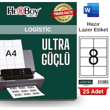 Herboy Hb-1008 99,1 X 67,7 Mm A4 Laser Etiket 25 Adet