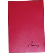 Tokaç A4 Dikişli 100 Yp Çizgili Defter-kırmızı