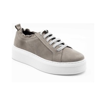Freefoot 221150 Nubuk Açık Gri Kadın Sneaker 001