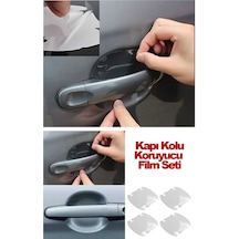 Araba Kapı Kolu 4lü Koruyucu Film Set