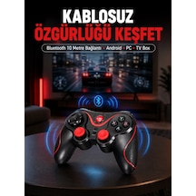 Mey İthalat Gelişmiş Kontrol Hassasiyeti Sunan Kablosuz Bluetooth Oyun Kolu 95070206