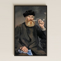 Manet Pipo İçen Adam Portresi - Empresyonist Erkek Figür Sanatı