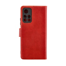 Xiaomi Redmi Note 11t Uyumlu Kılıf Trend S Plus Kapaklı Kılıf - Kırmızı