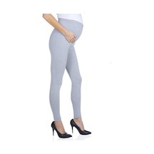 Luvmabelly Maternity 8001-8002-8009 Hamile Pamuk Tayt-gri