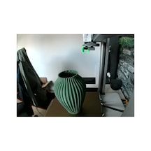 Modern Dekoratif Vazo 20 Cm Haki Yeşil Haki Haki