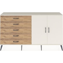 Arges Konsol 2 Raflı 5 Çekmeceli 2 Kapaklı 176x30x99 Aytaşı-aytaşı/çam Aytası/atlas Çam - Aytası