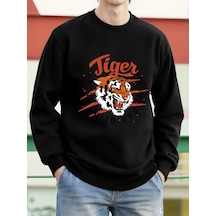 Startmore Tarzsokak Tiger Stay Wild And Free Desen Erkek Kazaklar Polar Hip Hop Kazak Günlük Giysiler Sonbahar Bi Siyah