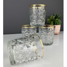 6'lı Kristal Meşrubat Bardağı 300 Ml Çok renkli