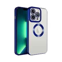 Apple iPhone Uyumlu 11 Pro Kılıf Kamera Lens Korumalı Logo Gösteren İnce Hafif Pazarplus Lacivert