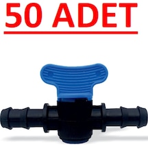 16X16 Iki Tarafı Kurtağzı Mini Vana Damlama 50Li Paket
