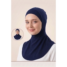 Penye Boyunluk Bone Terletmez Kaşındırmaz Yumuşak Likralı Ninja Bone Lacivert