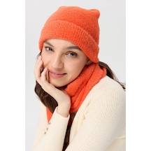 Desen Triko Kadın Triko Afrodit Bere Oranj Oranj