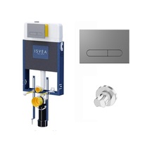 Isvea Durezza Tuğla Gömme Rezervuar+s.valf+m.krom K.panel 52drs0101ı Beyaz