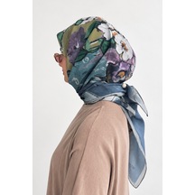 Belli Neda Desen Fresh Modal Eşarp Gri